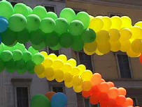 Rainbow balloons