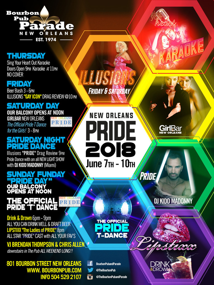 Gay Pride New Orleans - Events 2018